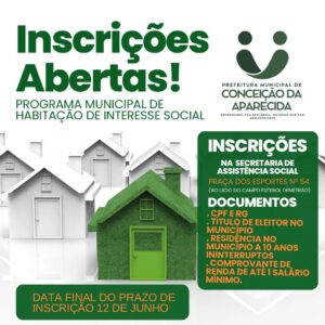  Inscrições Abertas – Casas Populares 